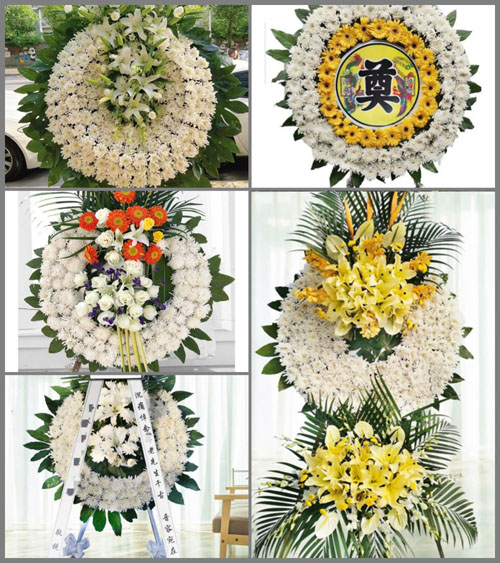 安徽黄山市休宁县万安镇南潜村花圈速递